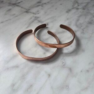 Sabona Of London Vintage Copper Cuff Bracelets